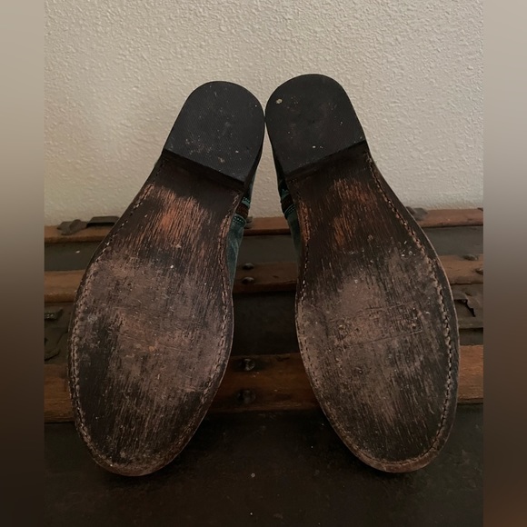 Independent Boot Company Darcy Turquoise Booties size 7 GC - Picture 11 of 14